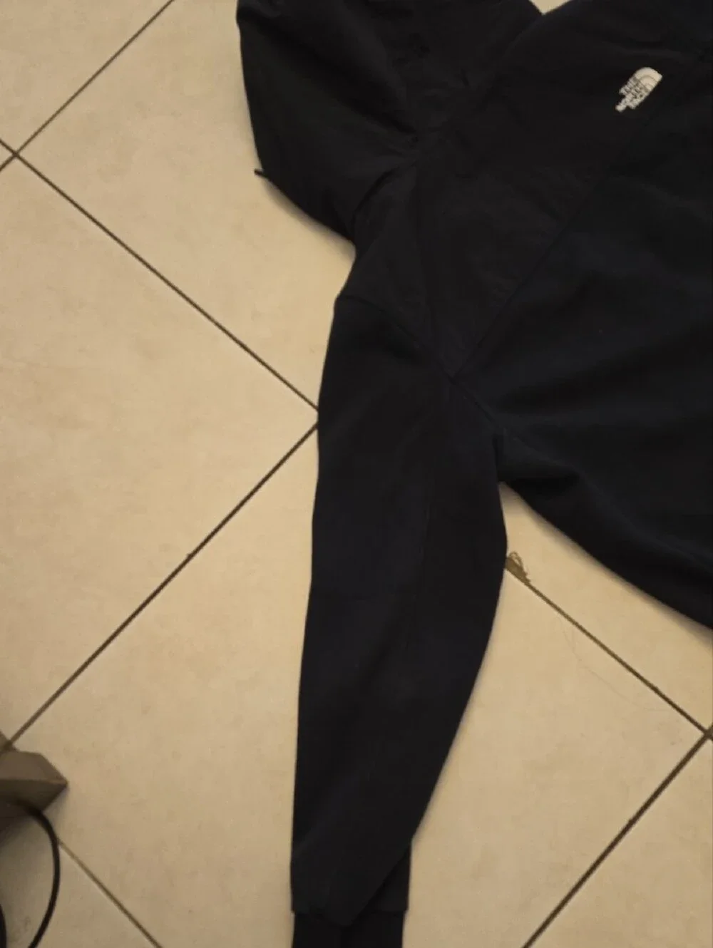 The North Face Men’s Black Hooded Snap-Front Performance Jacket, Used